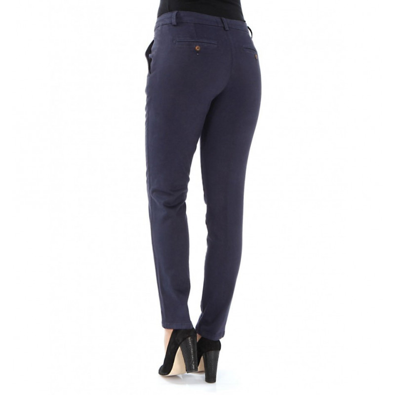 Pantalon Femme Slim en Coton Stretch Pantalon Femme Slim en Coton Stretch